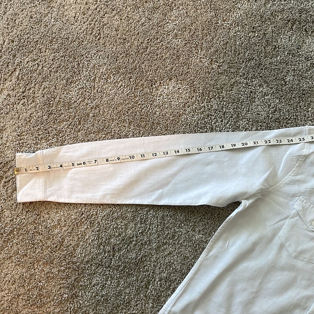 Calvin Klein Solid Button Down Shirt Small White … - image 7